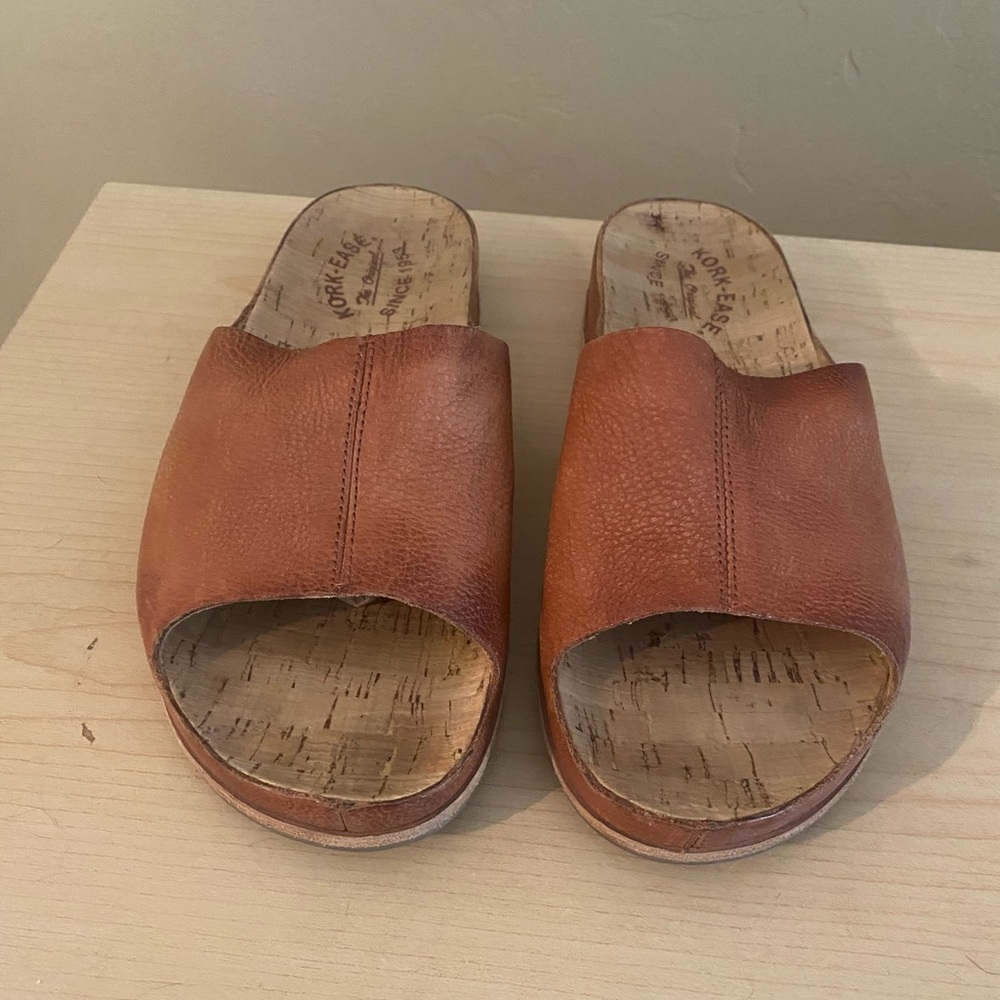 Kork-Ease Tutsi Leather Slide Sandals size 10